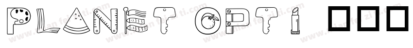 Planet Opti 语言英文字体转换